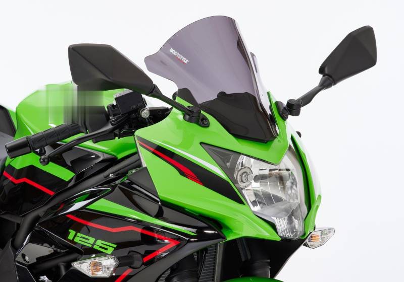 BODYSTYLE Racing Cockpitscheibe kompatibel mit KAWASAKI Ninja 125 BX125B 125 ccm Bj. 2021-2024 von BODYSTYLE