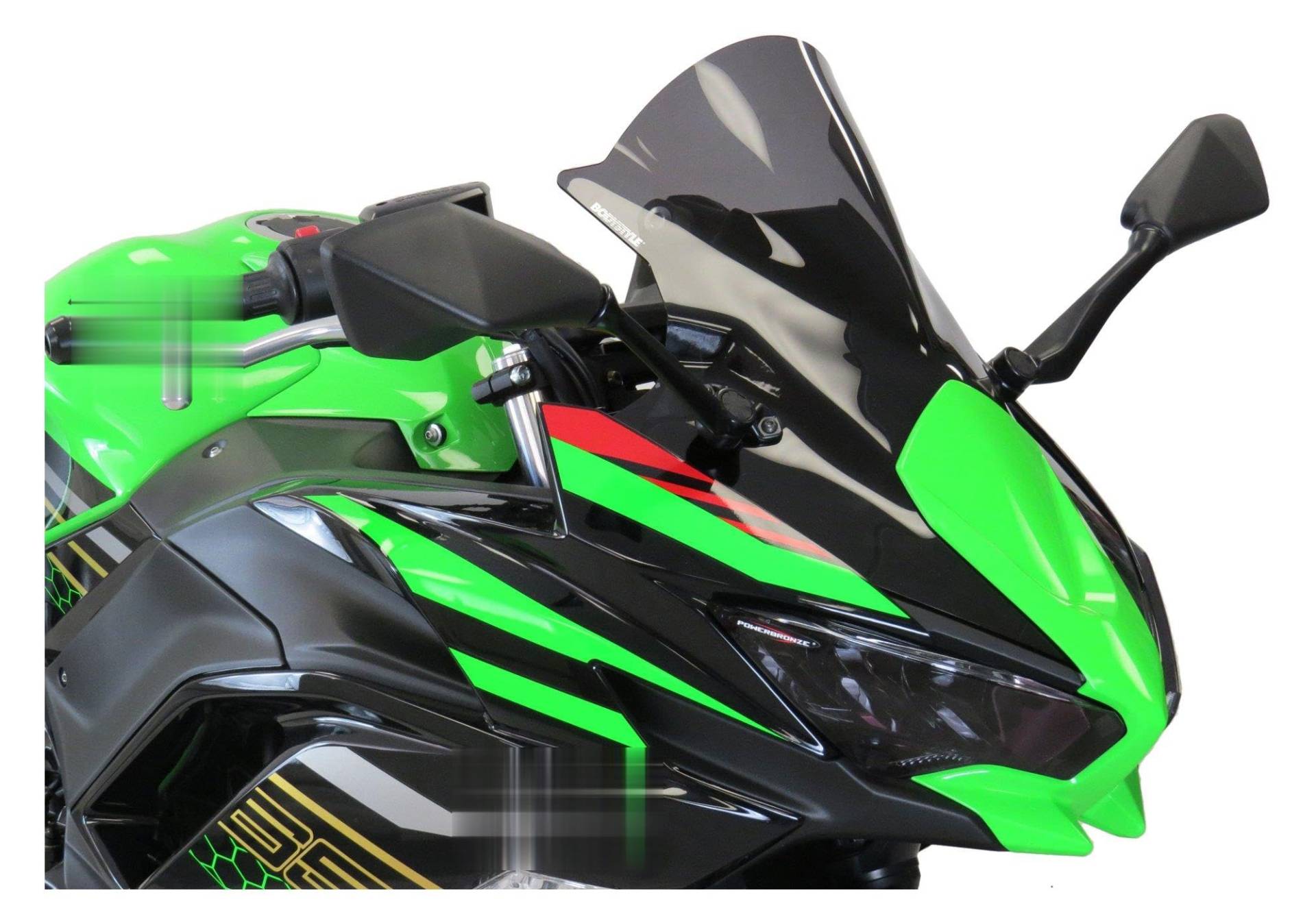 BODYSTYLE Racing Cockpitscheibe kompatibel mit KAWASAKI Ninja 650 EX650M 649 ccm Bj. 2020-2022 von BODYSTYLE