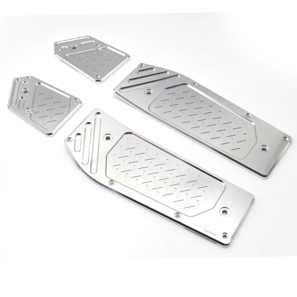 BOEYDSE88 Motorrad-Fußrasten Für H&ONDA ADV350 ADV 350 350 ADV 350adv 2021 2022 2023 Motorrad Pedal Fuß Pad Anti Slip Fuß Pedal Zubehör(Silver) von BOEYDSE88