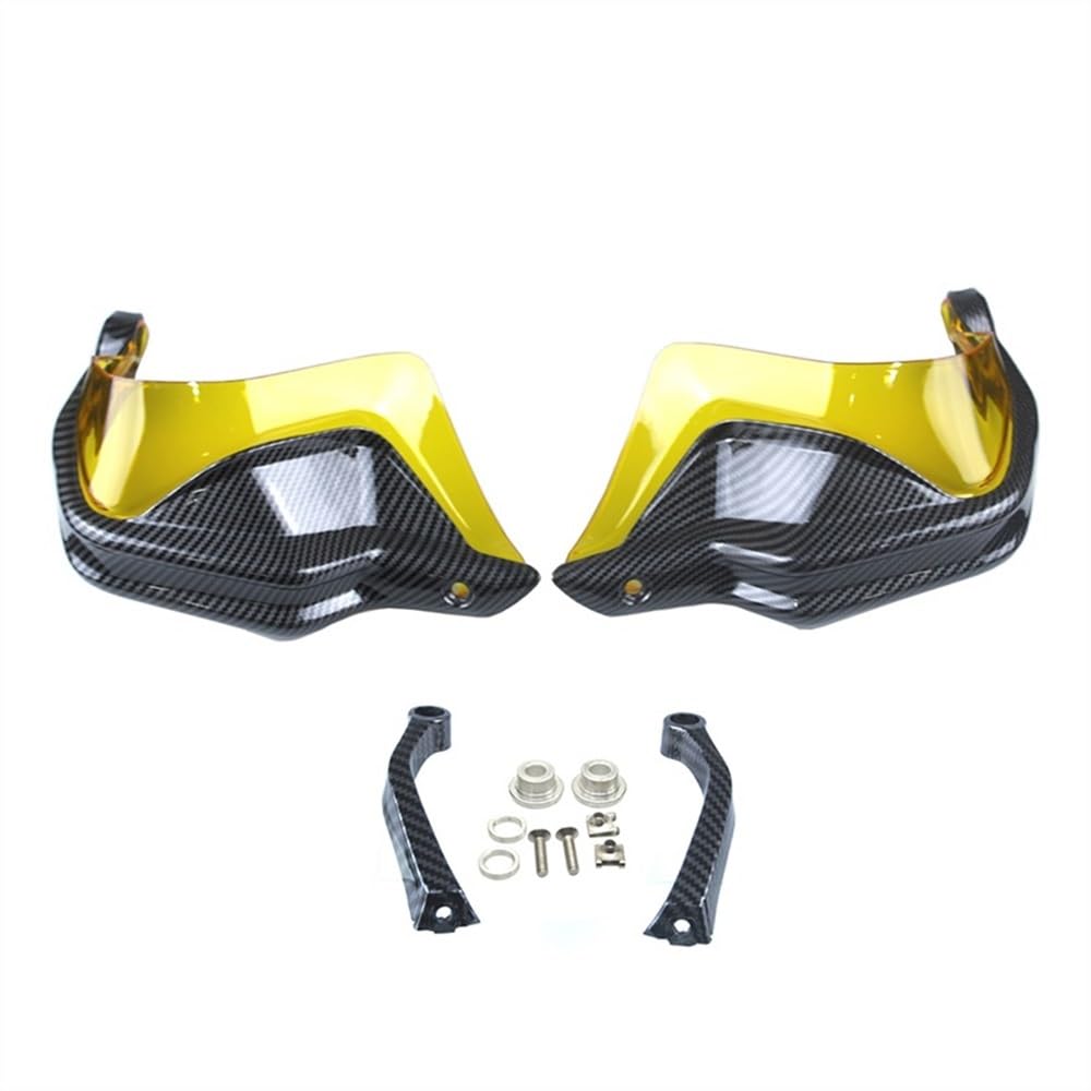 BOEYDSE88 Motorrad Handschutz 1 Paar Motorrad-Handprotektoren Für B&MW R1250GS LC ADV R1250 GS R1250GSA 2019–2023 Handschutz Handschutz Schild Schutz Windschutzscheibe(Yellow7) von BOEYDSE88