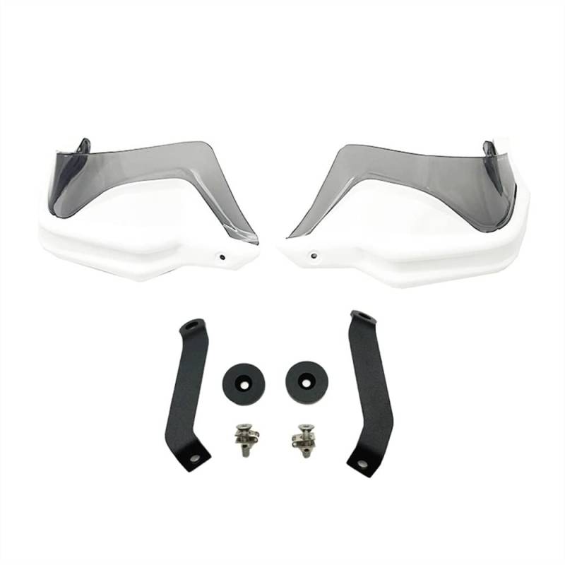 BOEYDSE88 Motorrad Handschutz Für H&ONDA NC750X DCT NC750S NC700X CTX700 2013-2022 2021 Motorrad ABS Handprotektoren Schild Guards Windschutzscheibe Hand Wind Schutz(White Grey55) von BOEYDSE88