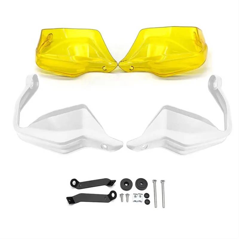 BOEYDSE88 Motorrad Handschutz Motorrad Handschutz Handschutz Windschutz Handschutz Abdeckung Für Ho&nda CB 500X C B500 X NC750X NC750 X 2013-2021(Yellow white12) von BOEYDSE88