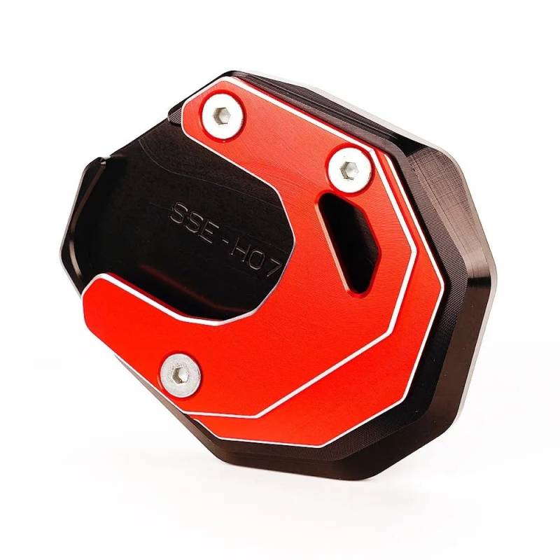 BOEYDSE88 Motorrad-Seitenständerpolster Für H&ONDA Forza750 Forza 750 2020-2022 2023 Motorrad Fuß Seite Stehen Verlängerung Pad Unterstützung Platte Zubehör(Red) von BOEYDSE88