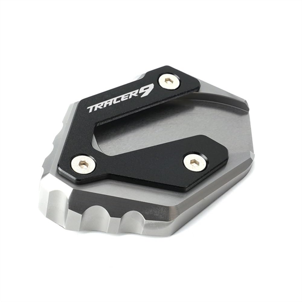 BOEYDSE88 Motorrad-Seitenständerpolster Für Y&AMAHA Tracer 9 9GT 2021 2022 Tracer 7 7GT GT 2021 TRACER7 TRACER9 Motorrad CNC Kickstand Stand Platte Fuß Enlarger Pad(10) von BOEYDSE88