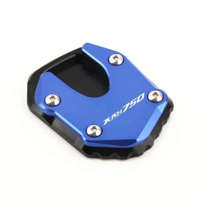 Motorrad Ständerverlängerung CNC Motorrad Kickstand Verlängerung Fuß Seitenständer Vergrößerte Platte Pad Für X-ADV750 XADV750 2021-2024 Modelle Entworfen(BLUE2) von BOEYDSE88