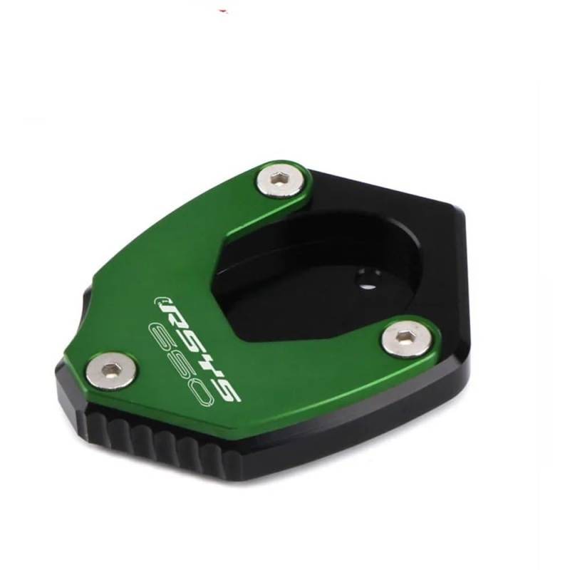 Motorrad Ständerverlängerung Für 650 2015-2021 2019 2018 2017 2016 Motorrad CNC Kickstand Seitenständer Ständerverlängerung Vergrößerungspad(Green) von BOEYDSE88