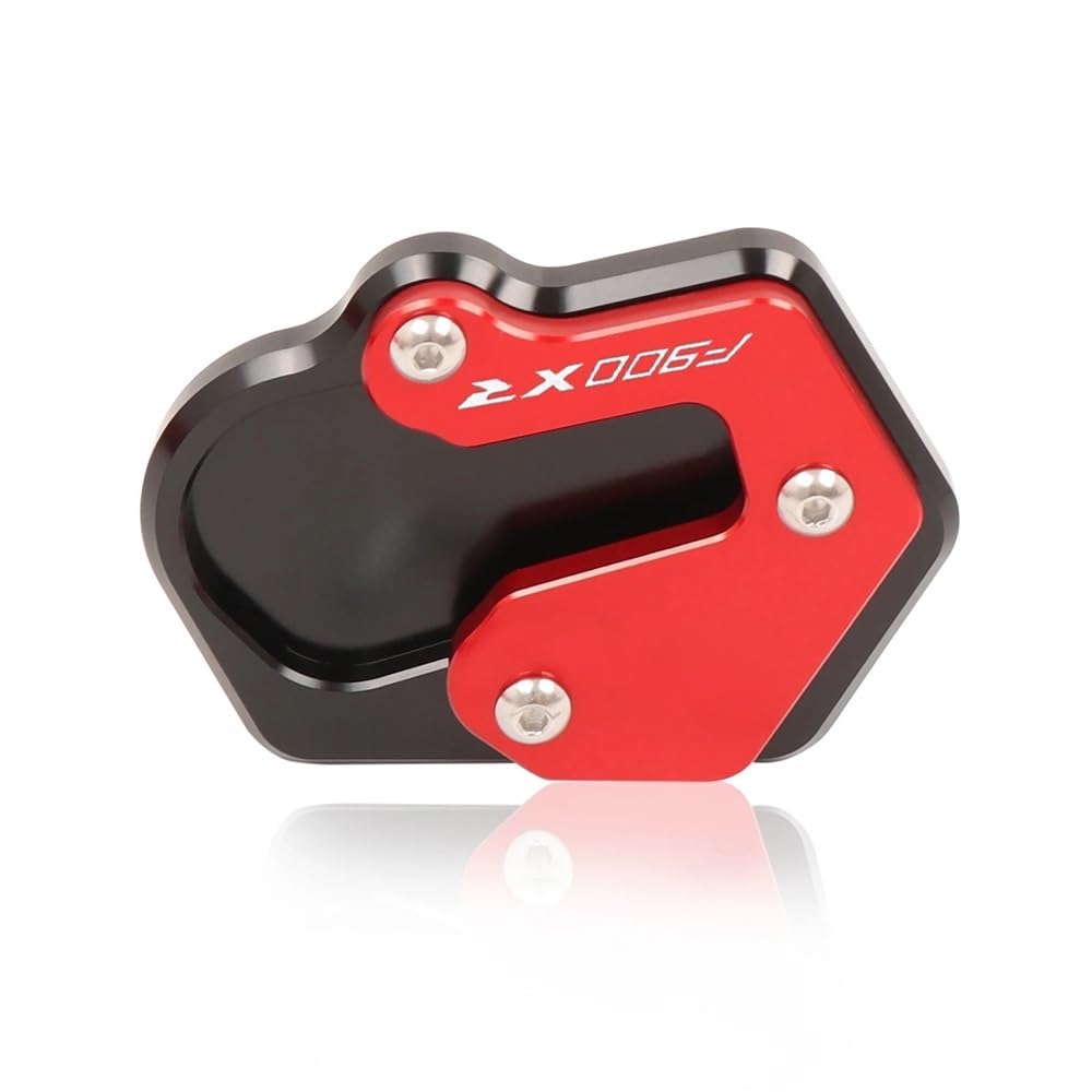 Motorrad Ständerverlängerung Für F900R F900XR F900 XR 2019 2020-2023 CNC Kickstand Fuß Seite Stehen Verlängerung Pad Unterstützung Platte Motorrad Zubehör(Red) von BOEYDSE88