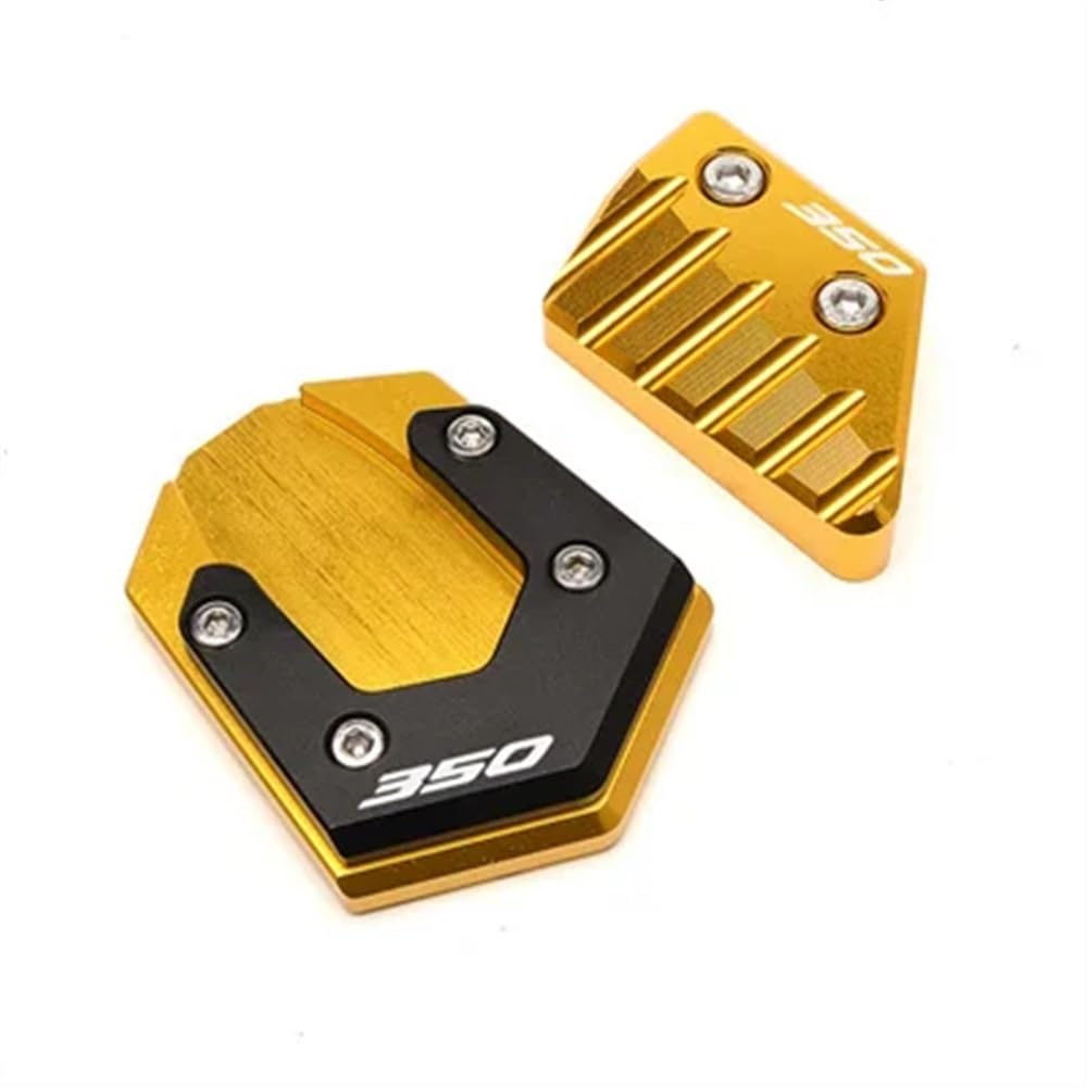 Motorrad Ständerverlängerung Für FORZA 350 FORZA350 NSS350 NSS 350 2018-2022 2021 Motorrad Zubehör Ständer Seite Stehen Verlängerung Enlarger Pad(Gold) von BOEYDSE88