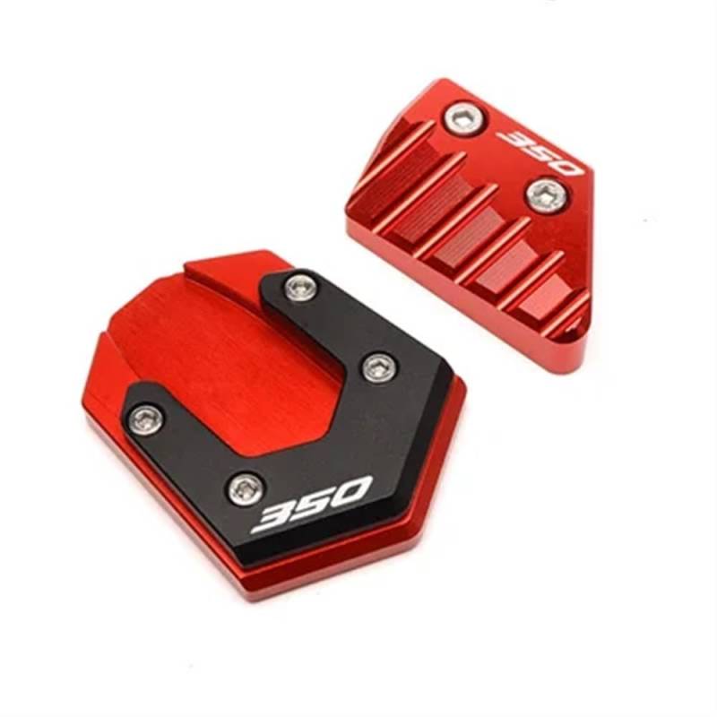 Motorrad Ständerverlängerung Für FORZA 350 FORZA350 NSS350 NSS 350 2018-2022 2021 Motorrad Zubehör Ständer Seite Stehen Verlängerung Enlarger Pad(Red) von BOEYDSE88