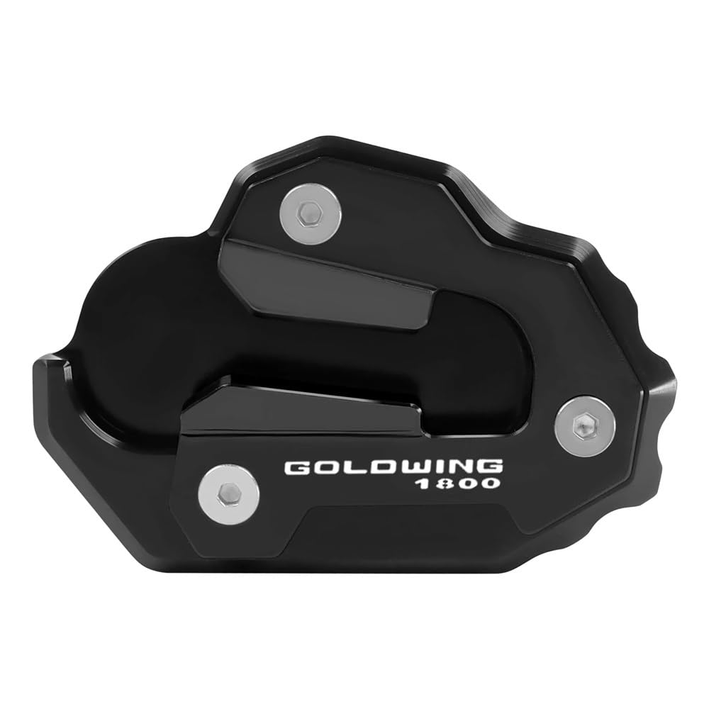 Motorrad Ständerverlängerung Für Goldwing 1800 GL 1800 F6B GL1800 2020-2023 Motorrad CNC Ständer Verlängerung Fuß Seite Stehen Pad Unterstützung Platte(Black) von BOEYDSE88