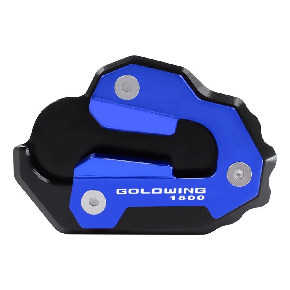 Motorrad Ständerverlängerung Für Goldwing 1800 GL 1800 F6B GL1800 2020-2023 Motorrad CNC Ständer Verlängerung Fuß Seite Stehen Pad Unterstützung Platte(Blue) von BOEYDSE88