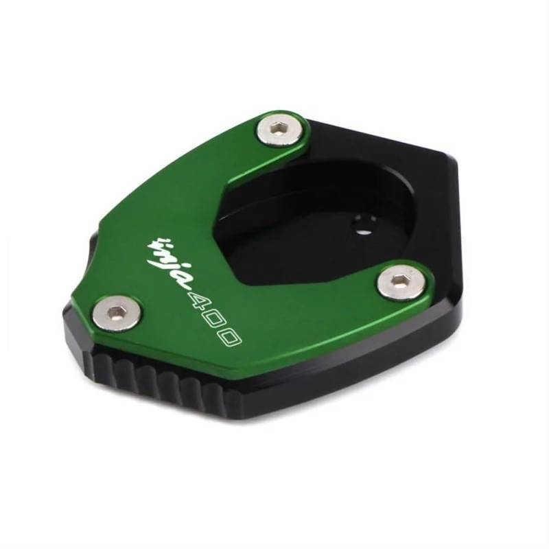 Motorrad Ständerverlängerung Für NINJA400 NINJA 400 Z400 Z 400 2018 2019 2020 Motorrad CNC Kickstand Seitenständer Ständer Verlängerung Enlarger Pad(Z400 Green) von BOEYDSE88