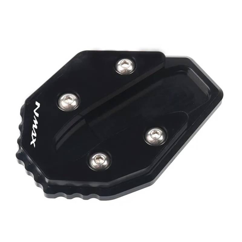 Motorrad Ständerverlängerung Für NMAX155 NMAX125 NMAX 155 NMAX 125 2020-2023 Motorrad Kickstand Fuß Seite Stehen Verlängerung Pad Unterstützung Platte Vergrößern(Black) von BOEYDSE88