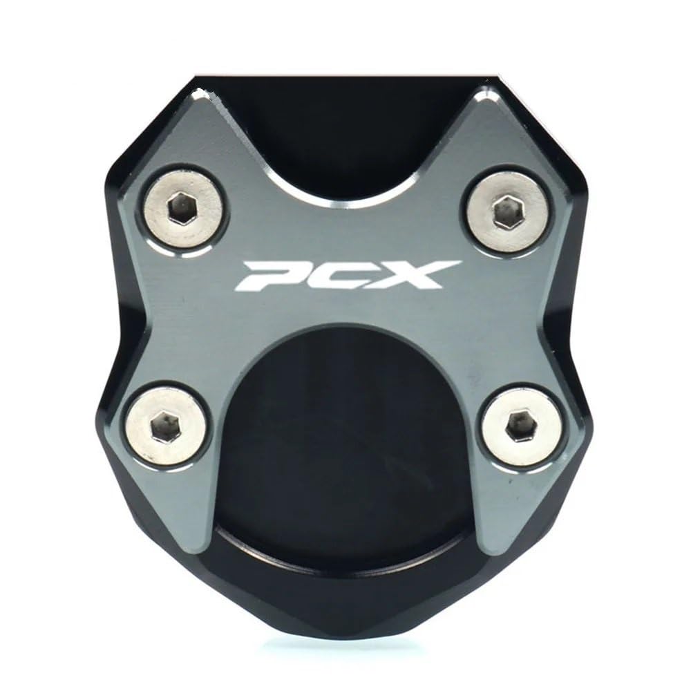 Motorrad Ständerverlängerung Für PCX125 PCX150 PCX 125 150 2018 2019 2020 2021 Motorrad CNC Kickstand Fuß Seite Stehen Unterstützung Erweiterung Enlarger Pad(Titanium) von BOEYDSE88