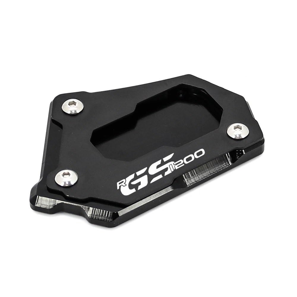 Motorrad Ständerverlängerung Für R1250GS Adventure R 1200 GS LC R1200GS Adv CNC Kickstand Seitenständer Vergroter Plaat Extension Pad R1200GS R1250GS(Black) von BOEYDSE88