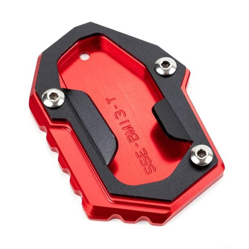 Motorrad Ständerverlängerung Für R1300GS R 1300 GS R 1300GS 2024 CNC Alumium Motorrad Ständer Pad Fuß Seitenständer Verlängerungsplatte(Stand-Red) von BOEYDSE88