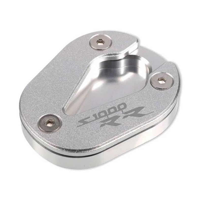 Motorrad Ständerverlängerung Für S1000RR S1000 RR S 1000 RR 2019-2023 2022 Motorrad CNC Kickstand Seitenständer Ständer Verlängerung Vergrößerungs Pad(Silver) von BOEYDSE88