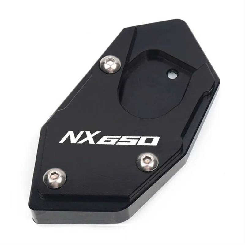 Motorrad Ständerverlängerung Für XLV 600 650 700 TRANSALP NX 650/FMX 650 CNC Ständer Fuß Seite Stehen Verlängerung Pad Unterstützung Platte(NX650-Black) von BOEYDSE88