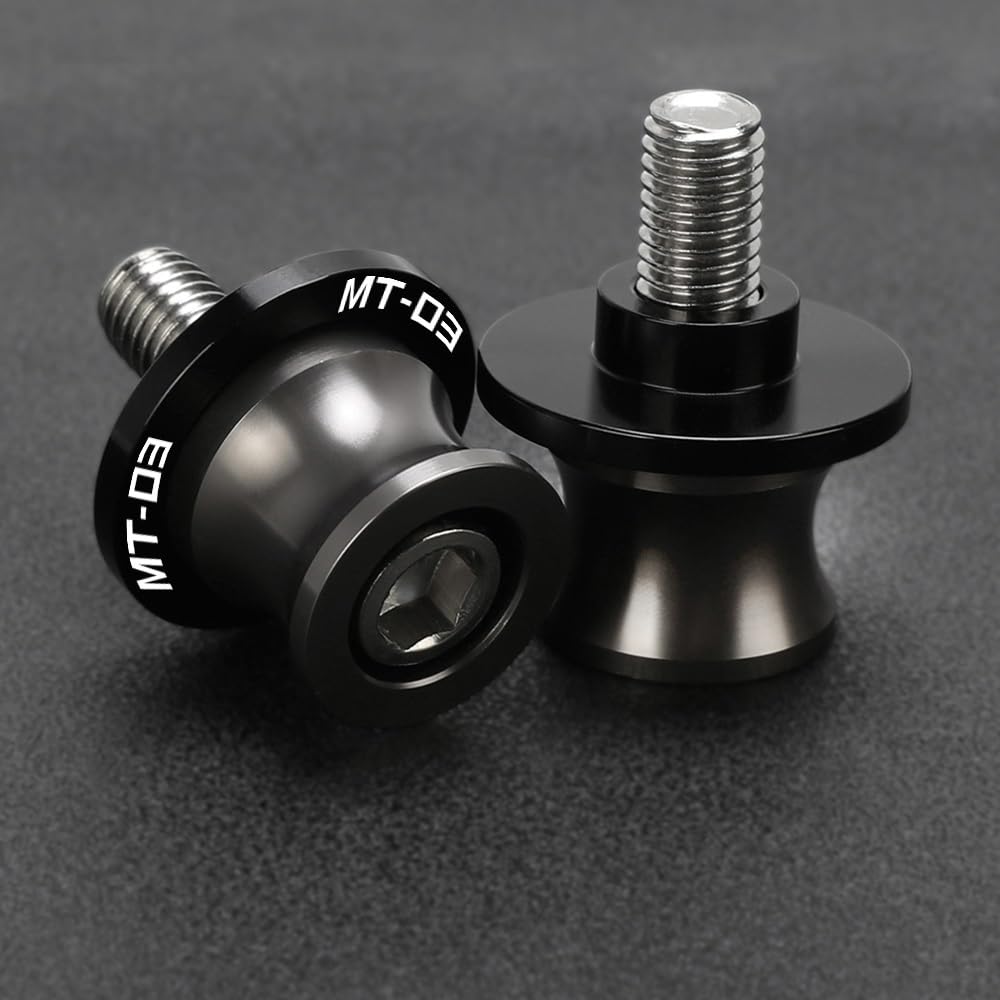 Spulenschieber FÜR MT03 MT-03 2015 2016 2017 2018 2019 2020 2021 Motorräder 6 MM Schwinge Slider Spulen Stand Schrauben Sliders(4) von BOEYDSE88