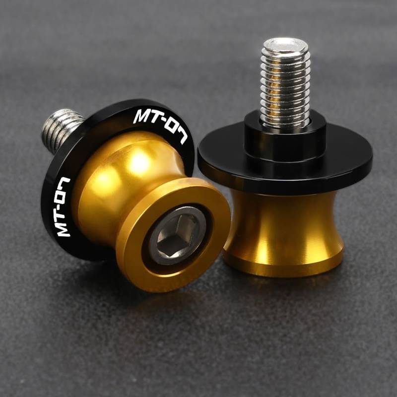 Spulenschieber FÜR MT07 MT 07 2014 2015 2016 2017 2018 2019 2020 2021 2022 Motor 6 MM Schwinge Sliders Spulen Stand Schrauben Sliders(6MM-3) von BOEYDSE88