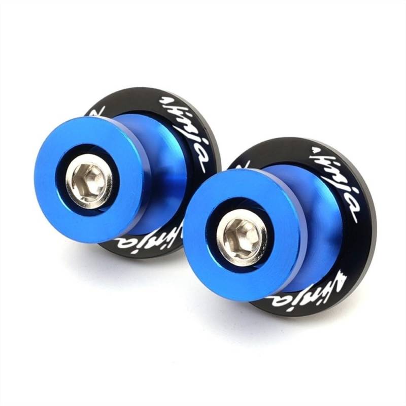 Spulenschieber Motorrad Hinterrad Schwinge Spool Slider Steht Schraube Für Ninja Ninja400 Ninja650 Ninja1000 Ninja 125 400 1000 Teile(8MM Blue) von BOEYDSE88