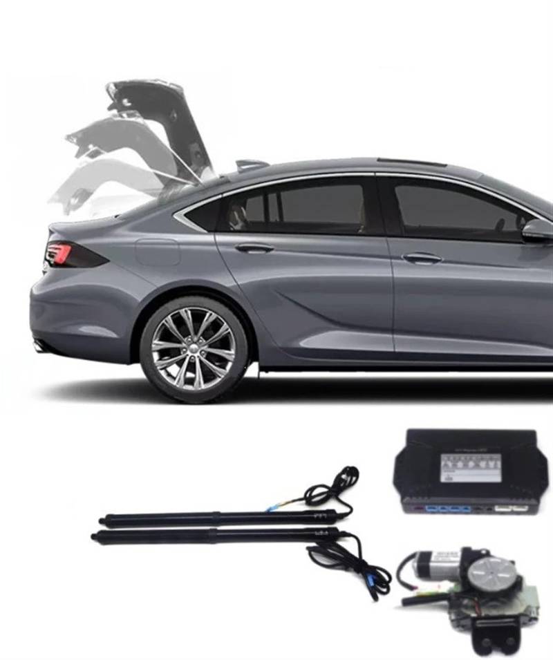 Antriebseinheit Heckklappe Gasdruckfeder Für Buick Für Regal 2017-2023 Elektrische Heckklappe Hebebühne Auto Automatische Kofferraum Öffnung Stick Fuß Kit(No Kick Sensor) von BOHHO