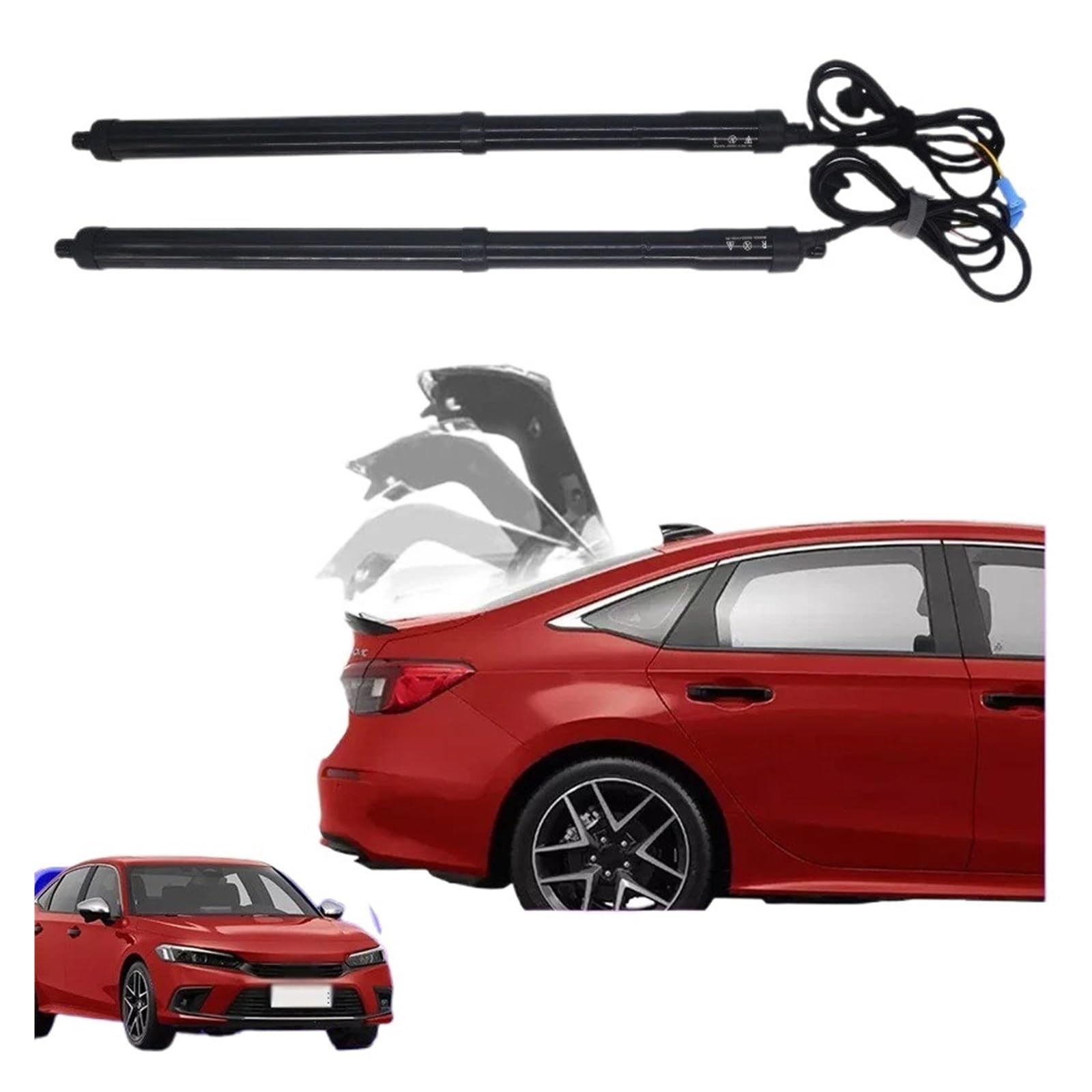 Antriebseinheit Heckklappe Gasdruckfeder Für Civic 2013-2020 2021 2022 2023 Auto Power Trunk Lift Elektrische Luke Heckklappe Heckklappe Strut Auto Hinten Tür Antrieb(with Kick Sensor) von BOHHO