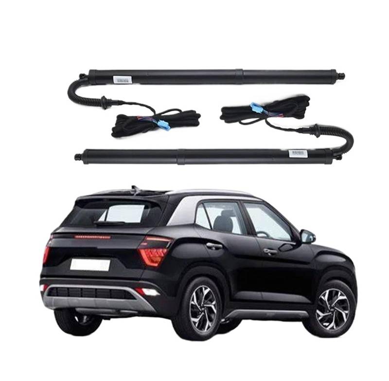 Antriebseinheit Heckklappe Gasdruckfeder Für Hyundai Für Creta SU2 Für Cantus Heckklappe Elektrische Heckklappe Lift Prop Unterstützung Fahrzeug Power Hinten Tür Heckklappe Strebe(with Foot Sensor) von BOHHO