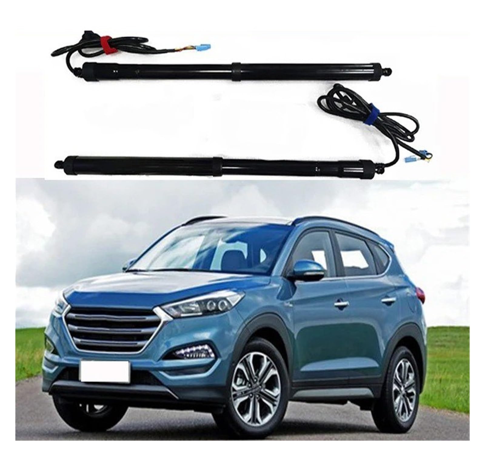 Antriebseinheit Heckklappe Gasdruckfeder Für Hyundai Für Tucson 2015 2016 2017 2018 2019 2020 Elektrische Heckklappe Hebebühne Automatische Kofferraum Öffnung Elektrische Motor(No Kick Sensor) von BOHHO