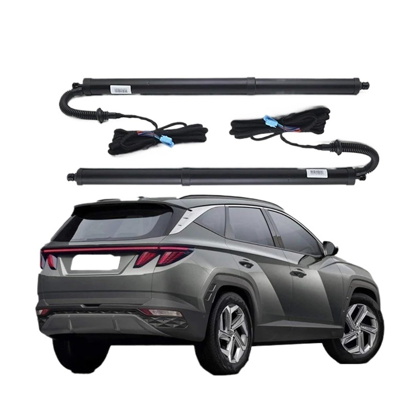 Antriebseinheit Heckklappe Gasdruckfeder Für Hyundai Für Tucson NX4 2022 2023 2024 2025 Automatische Heckklappe Elektrische Heckklappe Lift Prop Unterstützung(No Foot Sensor) von BOHHO