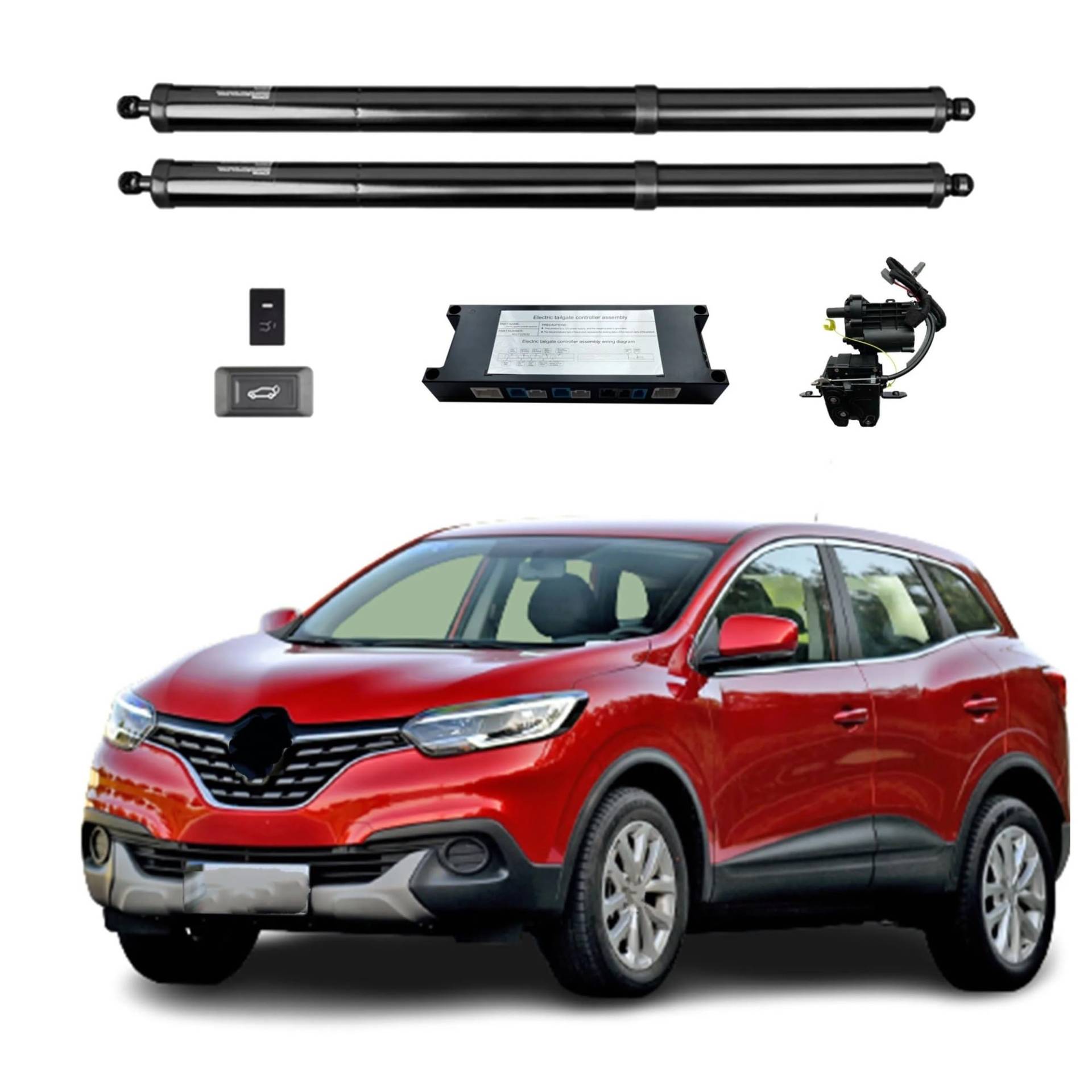 Antriebseinheit Heckklappe Gasdruckfeder Für Kadjar 2015 2016 2017 2018 2019 2020 2021 2022 Elektrische Heckklappe Hinten Hatch Stamm Strut Shock Lift Stange Antrieb(with Kick Sensor) von BOHHO