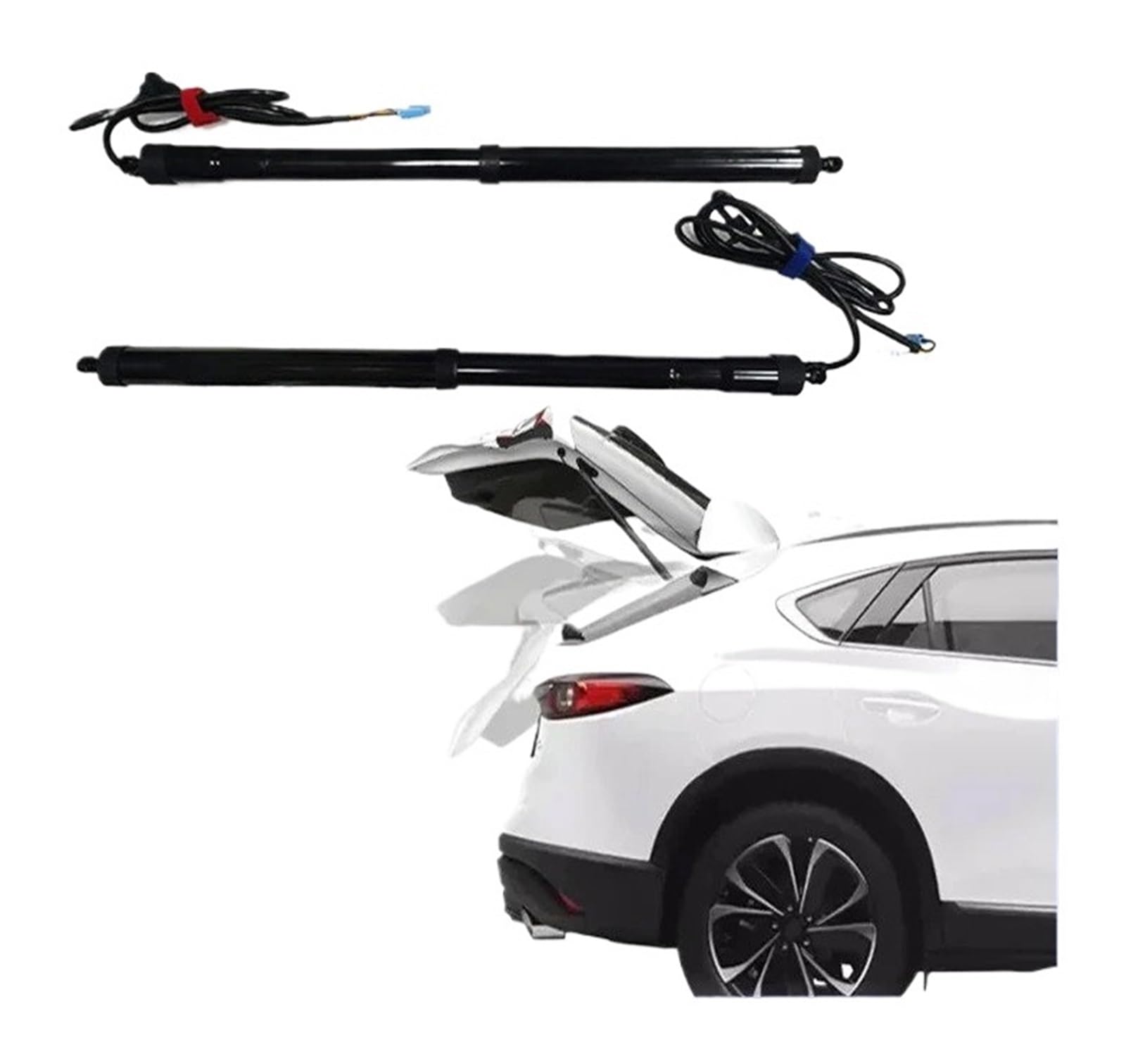 Antriebseinheit Heckklappe Gasdruckfeder Für Mazda CX-4 CX4 2016-2023 Elektrische Heckklappe Hebebühne Auto Automatische Kofferraum Öffnung Drift Stick Kit Fuß Sensor(No Kick Sensor) von BOHHO