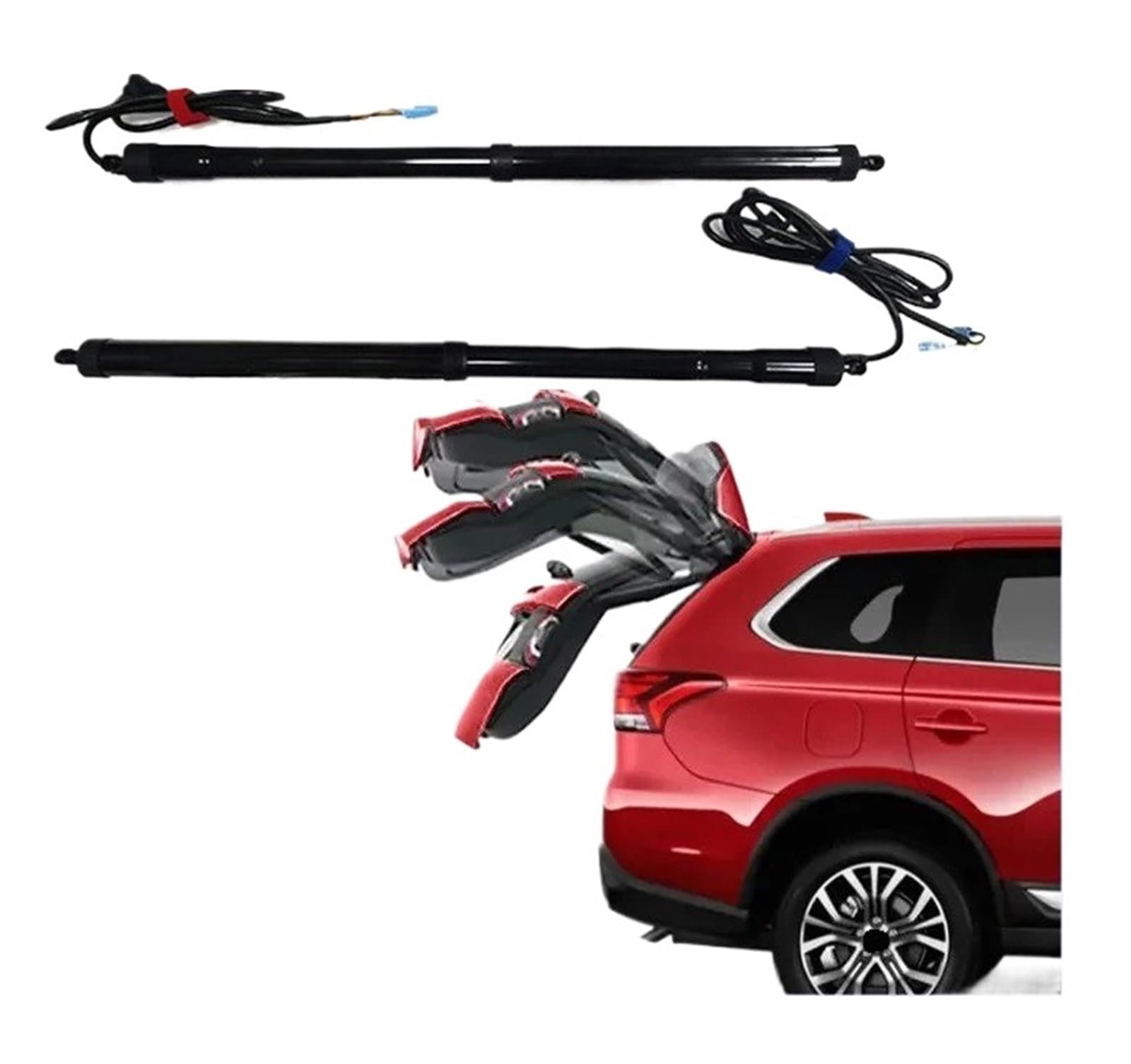 Antriebseinheit Heckklappe Gasdruckfeder Für Mitsubishi Für Outlander 2014 2015 2016 2017 2018 2019 2020 2021 2022 2023 Elektrische Heckklappe Hebebühne AutoTrunk Öffnung(No Kick Sensor) von BOHHO