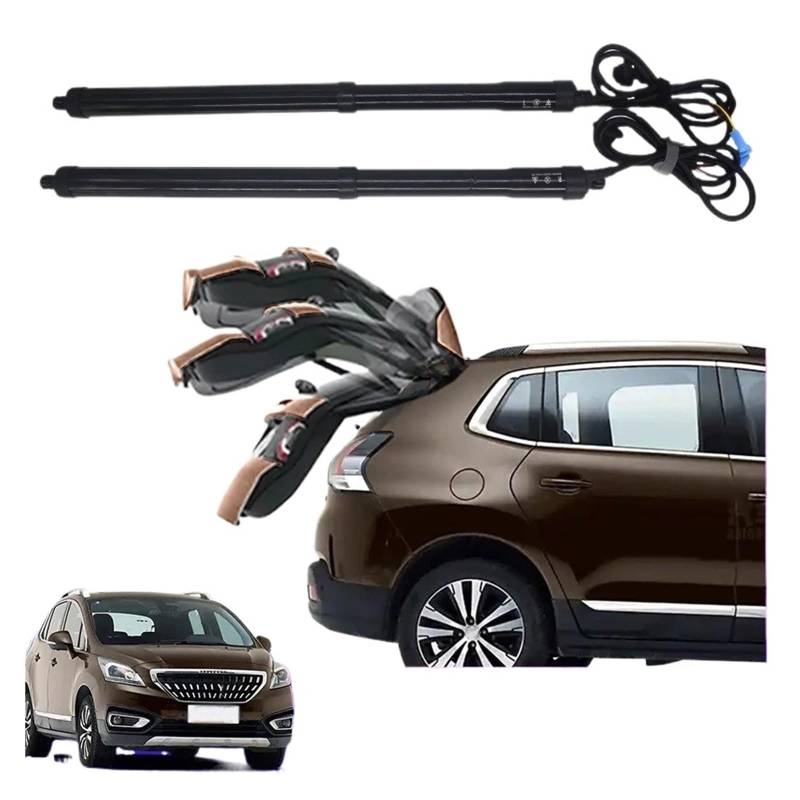 Antriebseinheit Heckklappe Gasdruckfeder Für Peugeot 3008 2013-2022 Auto Elektrische Heckklappe Automatische Steuerung Trunk Drive Auto Lift Hinten Tür Power Kit(with Kick Sensor) von BOHHO