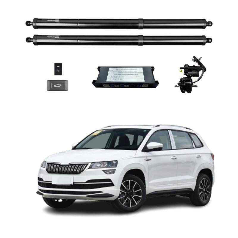 Antriebseinheit Heckklappe Gasdruckfeder Für Skoda Für Karoq 2017-2024 Elektrische Heckklappe Heckklappe Hinten Hatch Auto Boot Stamm Strut Shock Lift Stange Antrieb(Without Kick Sensor) von BOHHO