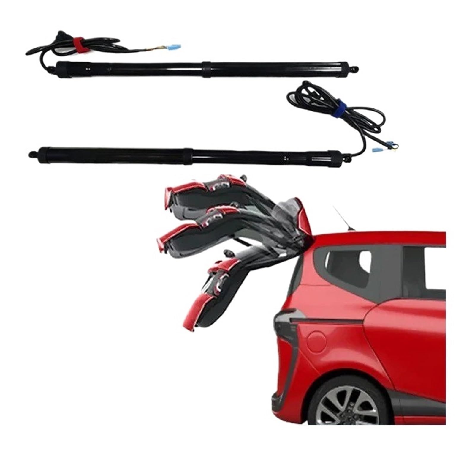 Antriebseinheit Heckklappe Gasdruckfeder Für Toyota Für Sienta 2017 2018 2019 2020 2021 2022 2023 Elektrische Heckklappe Automatische Stamm Öffnung Drift Drive Power Kit(with Kick Sensor) von BOHHO