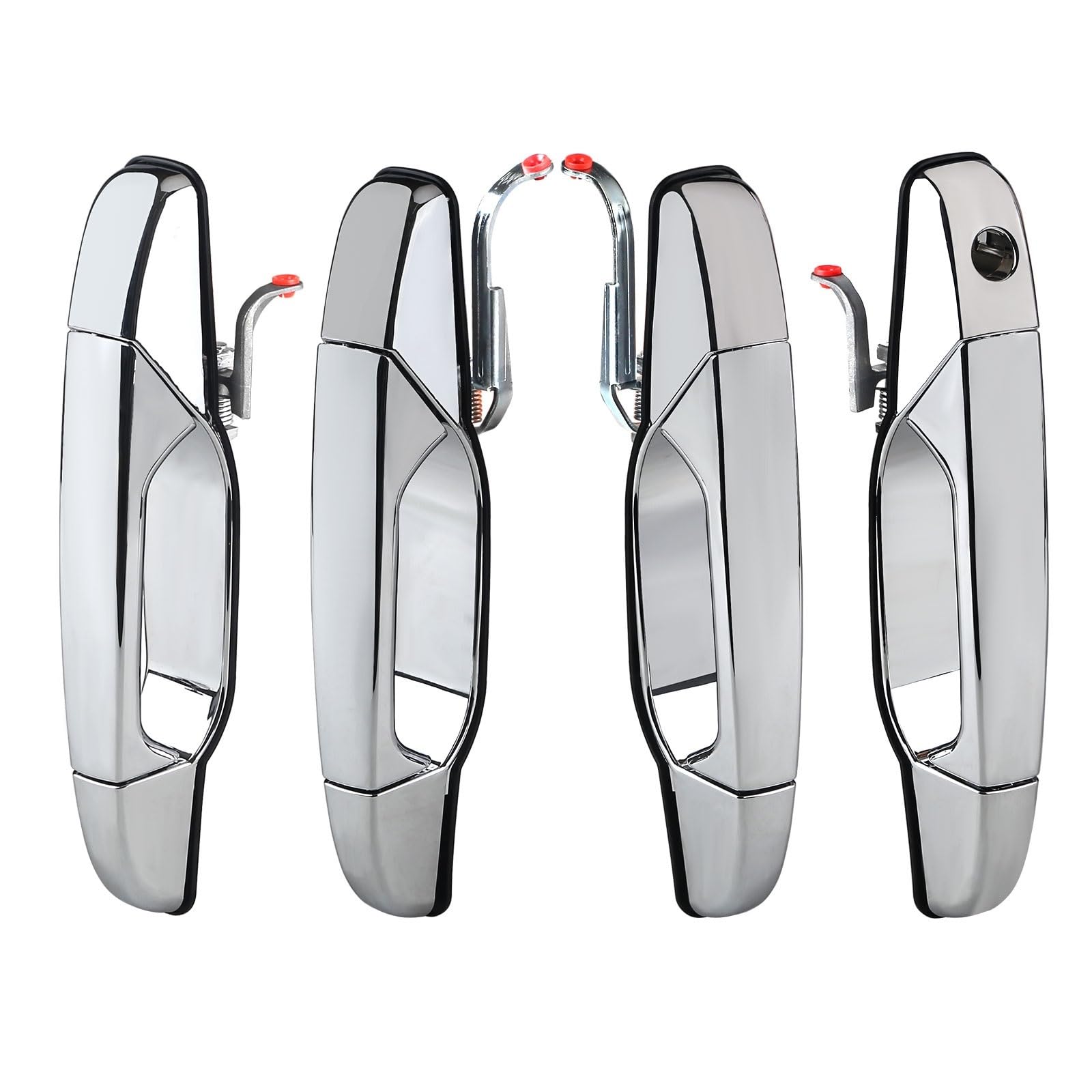 Auto Außentürgriff Für Chevrolet Für Silverado Für Suburban Für Tahoc 2007-2013 Außentürgriff 20828237 Außentürgriff Aus Chrom Türgriff Beifahrerseite(1 Set Chrome (4pcs)) von BOHHO