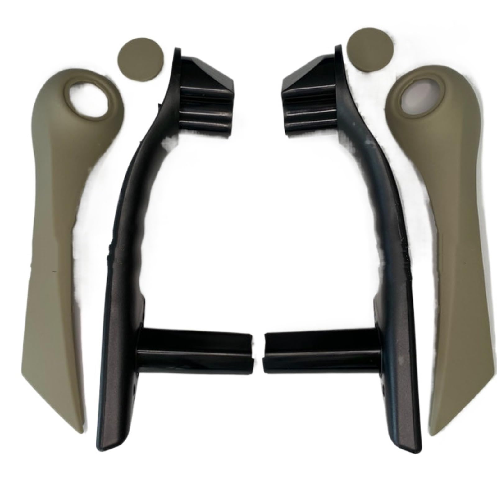 Auto Außentürgriff Für Megane 2 2003-2009 Tür Pull Griff Set Rechts & Links Schwarz-Chrom-Beige 7701475316-7701475317 Türgriff Beifahrerseite(BEIGE Left+Right) von BOHHO