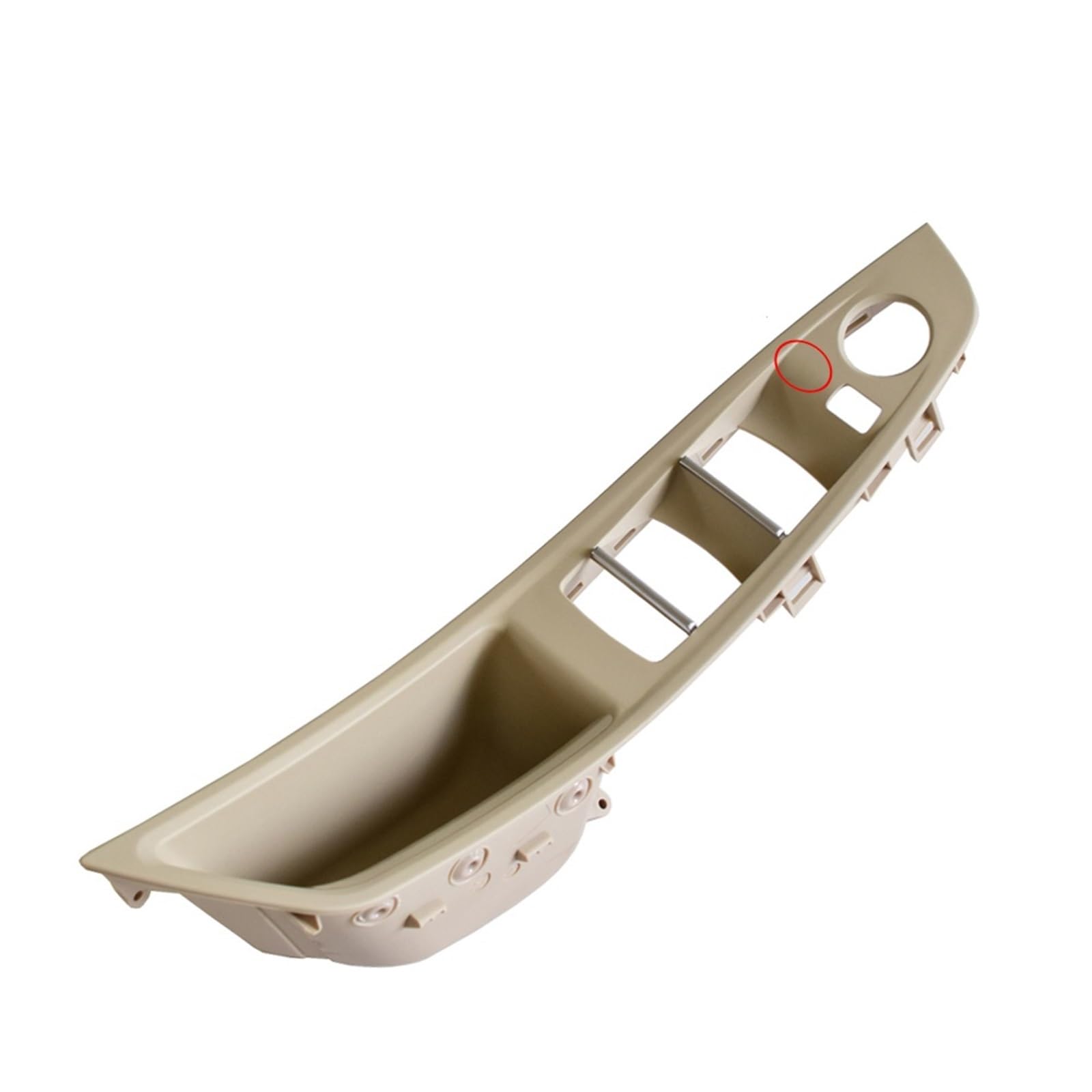 Auto Innen Zubehör Für 5 Series F10 F11 Beige Schwarz Auto Innen Tür Griff Panel Pull Trim Abdeckung Links Hand Stick LHD Auto Innenraum Zubehör(Beige White-LHD) von BOHHO