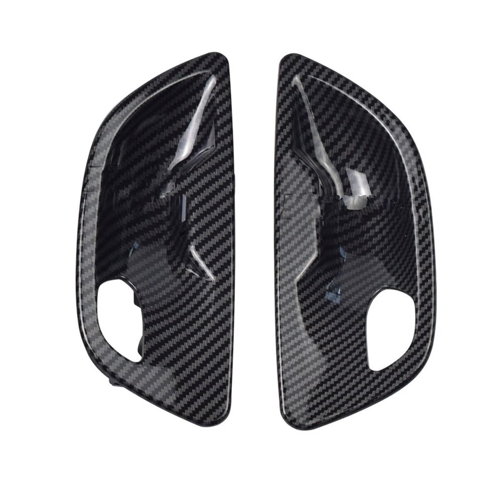 Auto Innen Zubehör Für 5 Series F10 F11 F18 520i 523i 2010-2017 Innen Links Rechts Türöffnung Griff Bowl Cover Panel Trim Ersatz-Set Auto Innenraum Zubehör(Carbon Fiber) von BOHHO