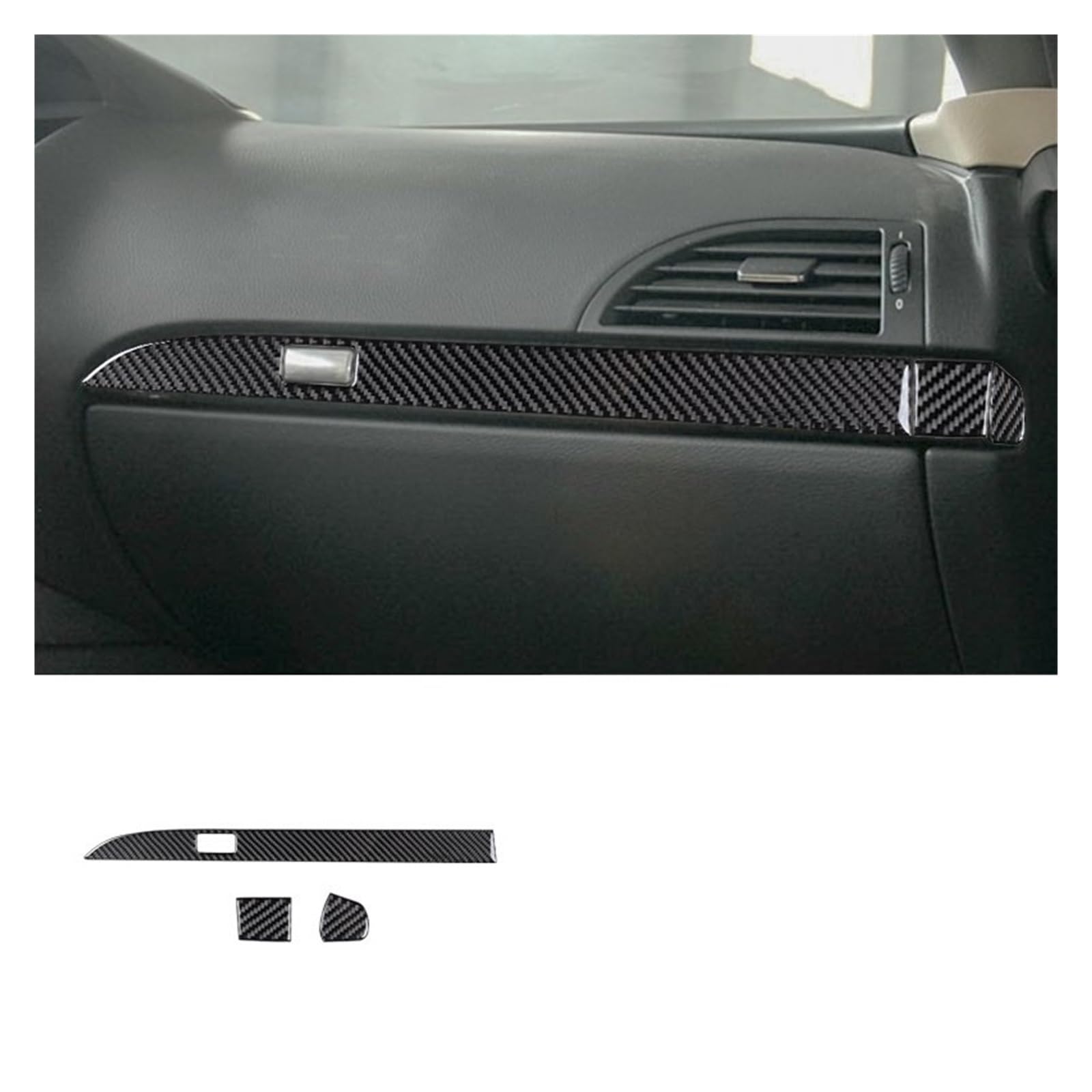 Auto Innen Zubehör Für 6 Series E63 E64 2004-2010 Carbon Faser Aufkleber Aufkleber Copilot Air Outlet Panel Abdeckung Trim Auto Innen Zubehör Auto Innenraum Zubehör(C1 LHD) von BOHHO