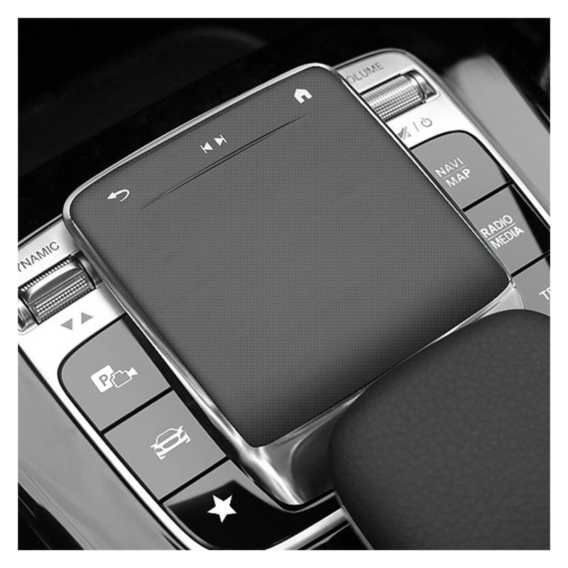 Auto Innen Zubehör Für Benz AB Für CLA Für GLE Für GLS Für GLB Klasse W177 W247 C118 W167 Auto Zubehör TPU Center Control Maus Screen Protector Abdeckung Auto Innenraum Zubehör(Silber) von BOHHO