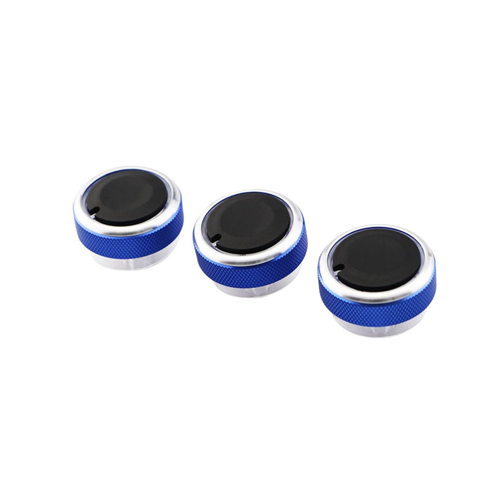 Auto Innen Zubehör Für Ford Für Focus 2 MK2 Für Focus 3 MK3 AC Knob Auto Klimaanlage Wärme Control Schalter Knopf 3pcs Auto Innenraum Zubehör(Blue) von BOHHO