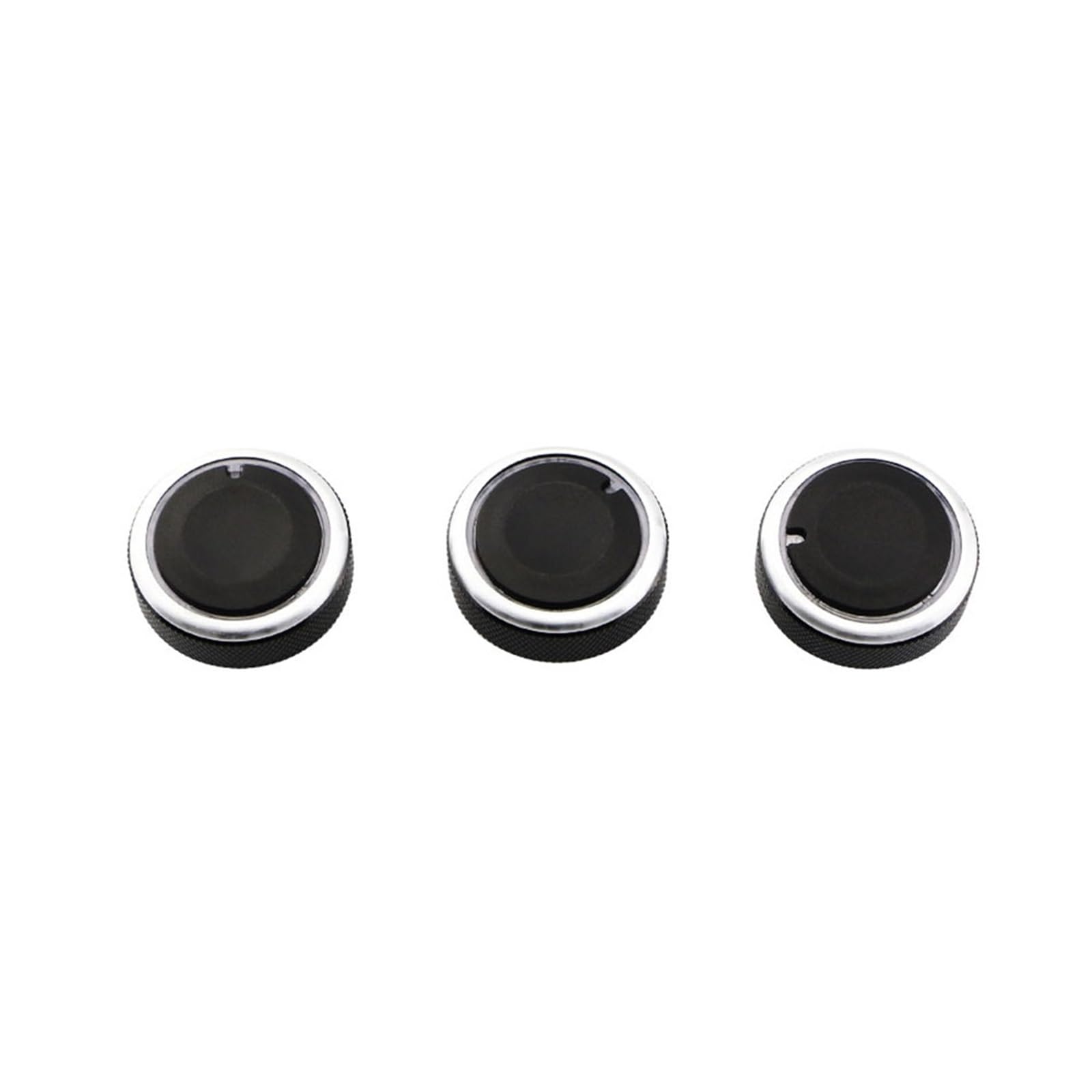 Auto Innen Zubehör Für Ford Für Focus 2 MK2 Für Focus 3 MK3 AC Knob Auto Klimaanlage Wärme Control Schalter Knopf 3pcs Auto Innenraum Zubehör(Schwarz) von BOHHO