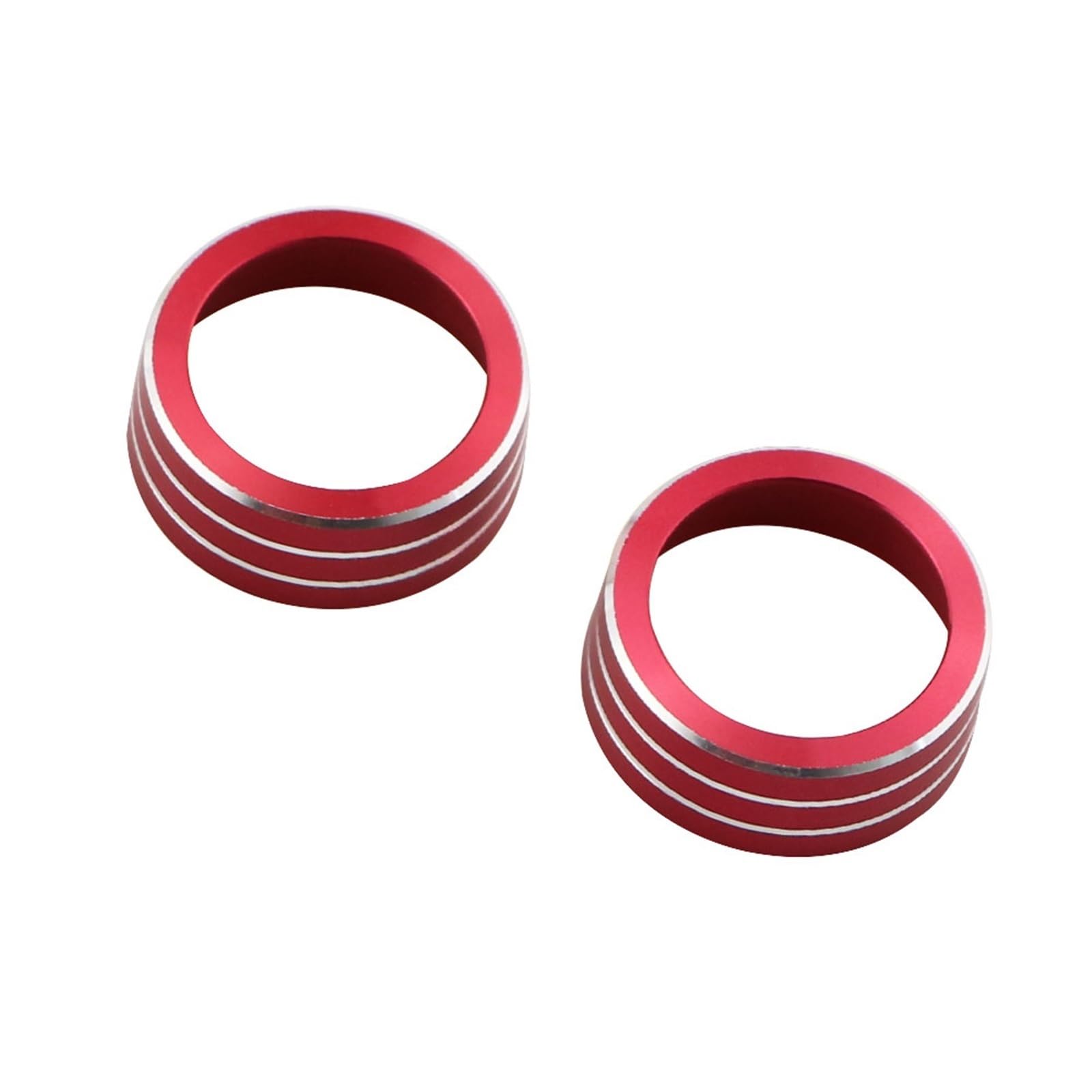 Auto Innen Zubehör Für Ford Für Focus 3 MK3 2014 2015 2016 2017 Limousine ST AC Wärme Control Schalter Knopf Ring Abdeckung Trim Auto Zubehör 2Pcs Auto Innenraum Zubehör(Red) von BOHHO