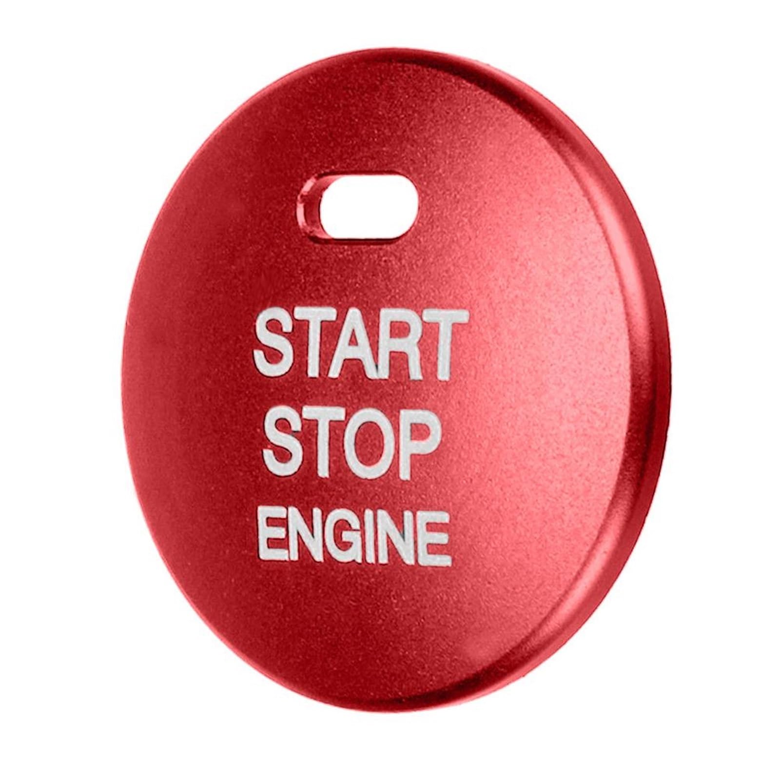 Auto Innen Zubehör Für Mazda 3 Für Axela CX-3 CX-4 CX-5 Aluminium Auto Motor Start Stop Push Button Cap Abdeckung Trim Auto Innenraum Zubehör(Red) von BOHHO