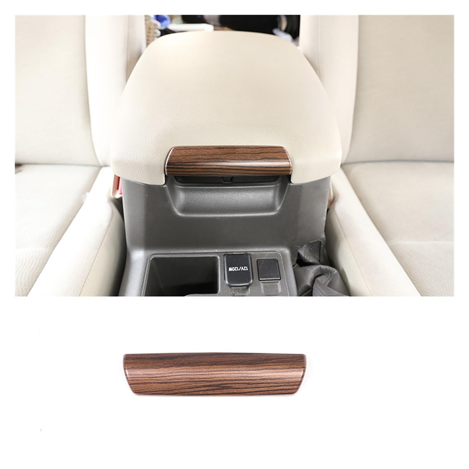 Auto Innen Zubehör Für Toyota Für Land Für Cruiser Für Prado FJ150 150 2010-2018 Kiefer Holzmaserung Auto ABS Innen Armlehne Pailletten Trim Zubehör Auto Innenraum Zubehör(Pine Wood Grain) von BOHHO