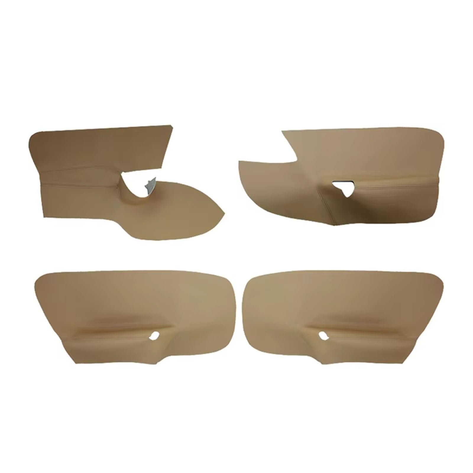 Auto Innen Zubehör Für VW Für Golf 5 2005-2010 Innen Auto Türgriff Armlehne Panel Mikrofaser Leder Abdeckung Mit Halterung Armaturen 4PCS Auto Innenraum Zubehör(Beige) von BOHHO