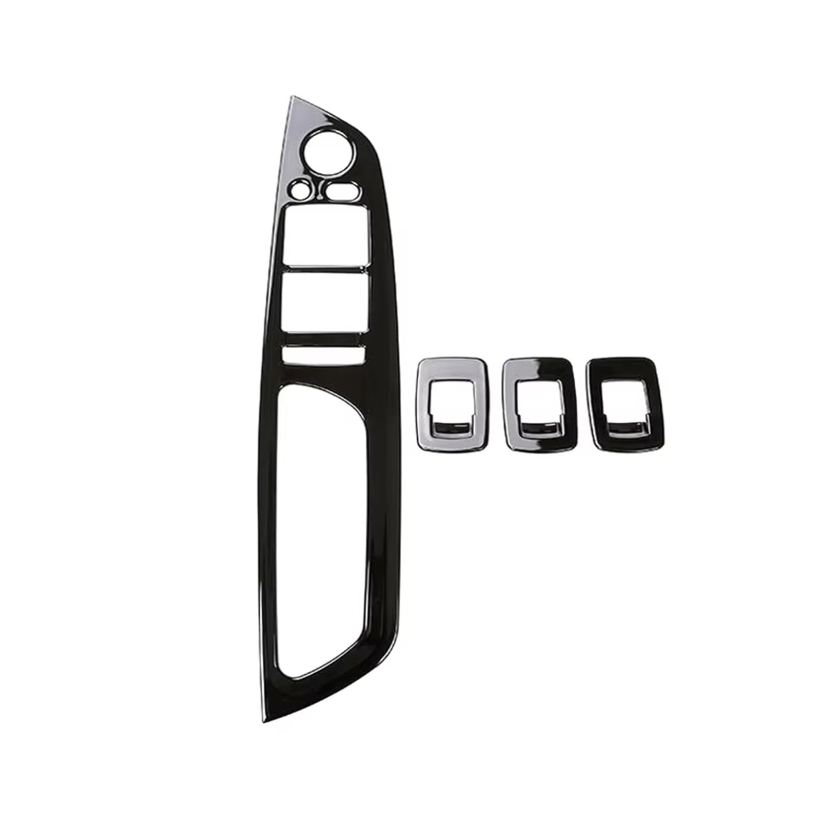 Auto Innen Zubehör Für X5 E70 2007-2013 X6 E71 2008-2014 Schwarz Tür Armlehne Auto Fensterheber Schalter Taste Rahmen Trim Abdeckung Auto Innenraum Zubehör(Schwarz) von BOHHO