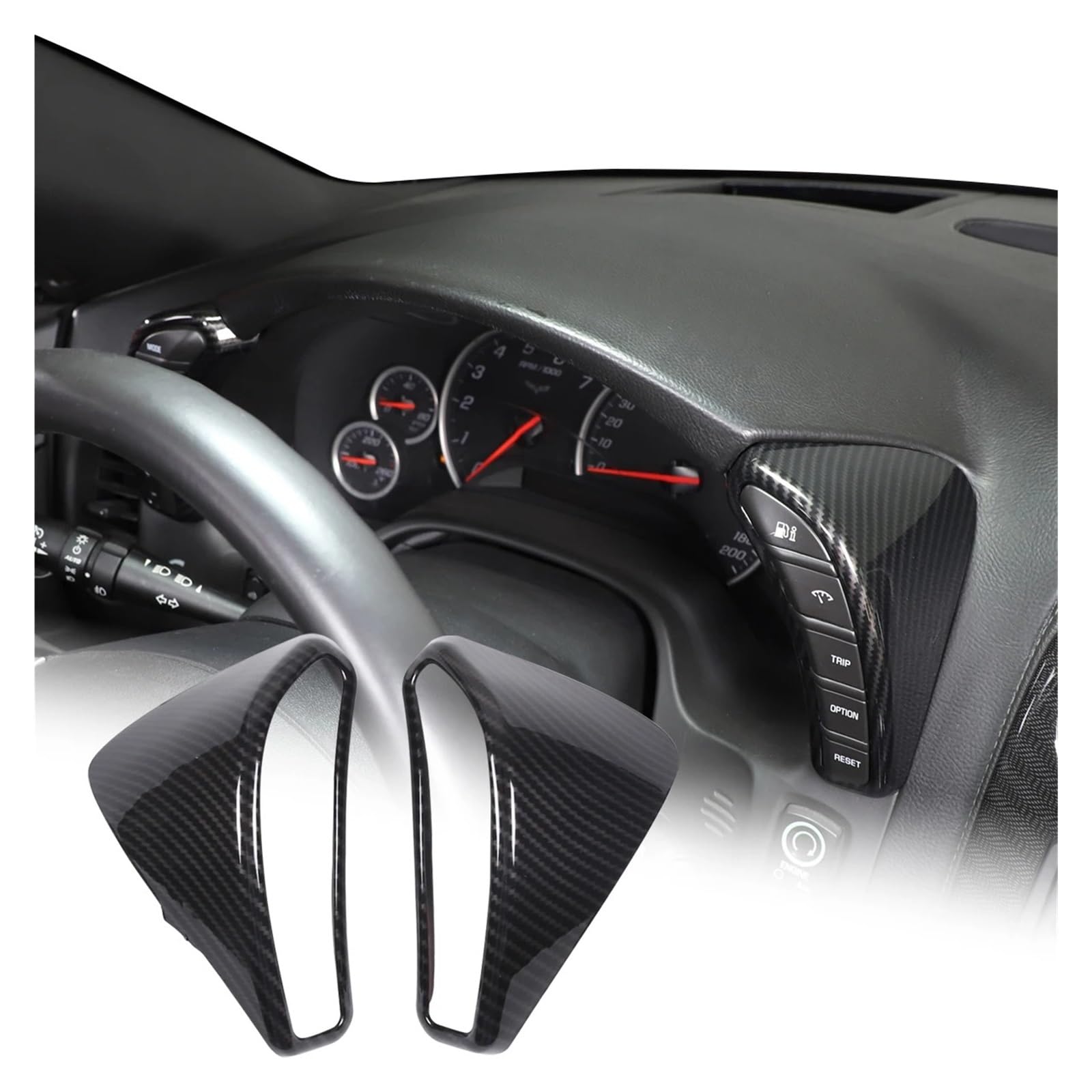 Auto Interieur Zubehör Für Chevrolet Für Corvette C6 2005-2013 Autoglas Liftrahmen Armlehne Box Schutzhülle Aufkleber Autozubehör Autozubehör(C) von BOHHO